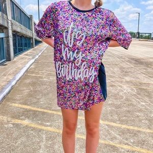 IT’S MY BIRTHDAY t-shirt dress